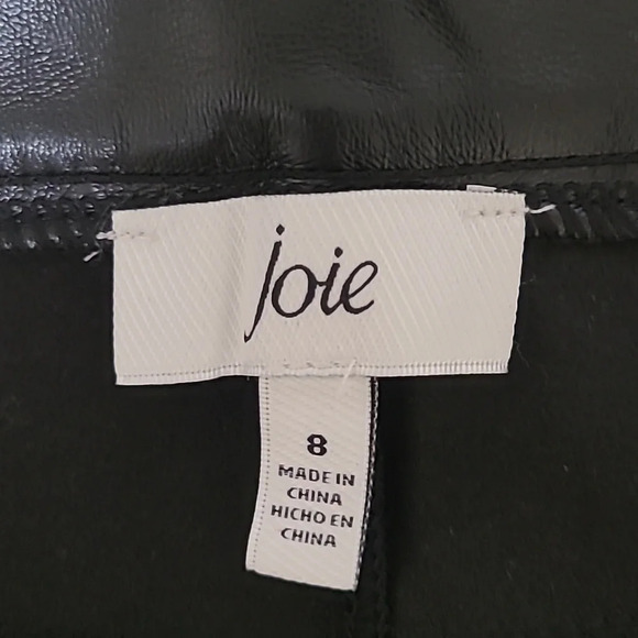 Joie Faux Leather Pants - Size 8 - Picture 4 of 9